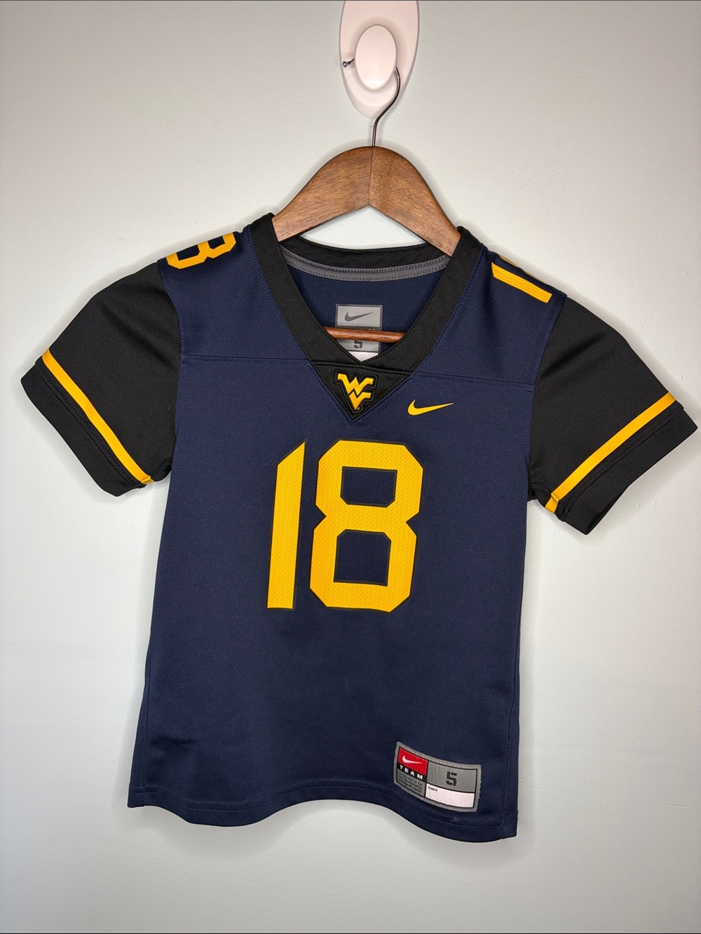 Nike Kids West Virginia Mountaineers WVU Football Jersey #18